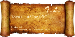 Tardi László névjegykártya